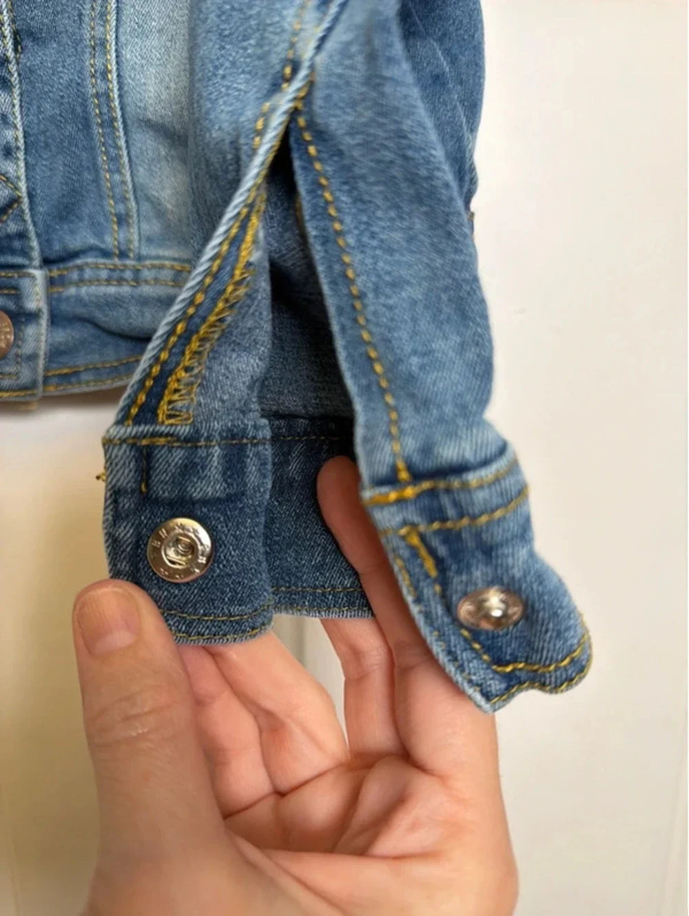 Girls Aéropostale Denim Snap Jean Jacket Ruffle 6x